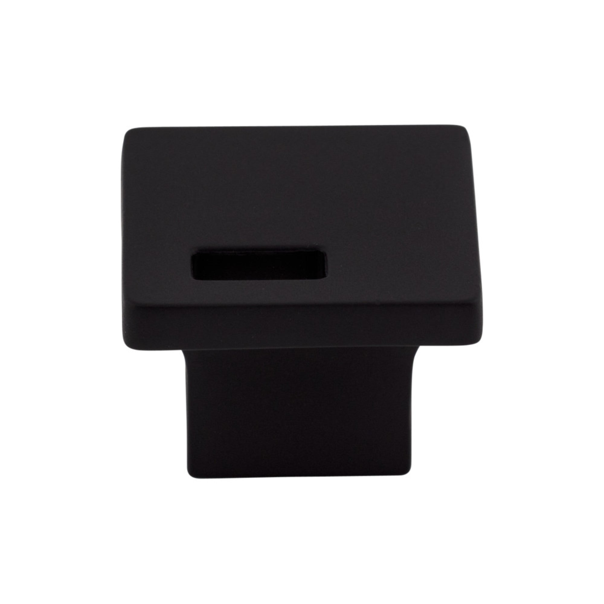 TOP KNOBS TK269BLK Modern Metro Slot 1 1/4″ Length Square Knob – Flat Black