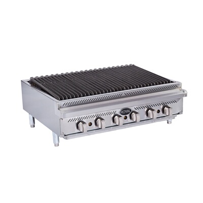 Royal Range RRB-12 – Countertop Charbroiler, gas, 12″W, radiant type