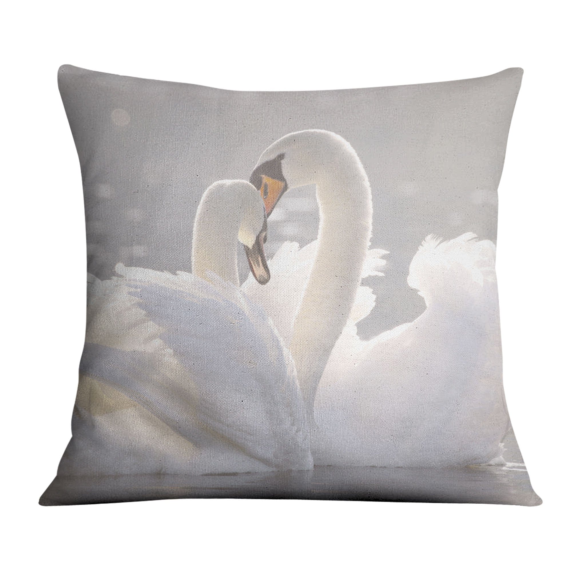 Swan Heart Cushion