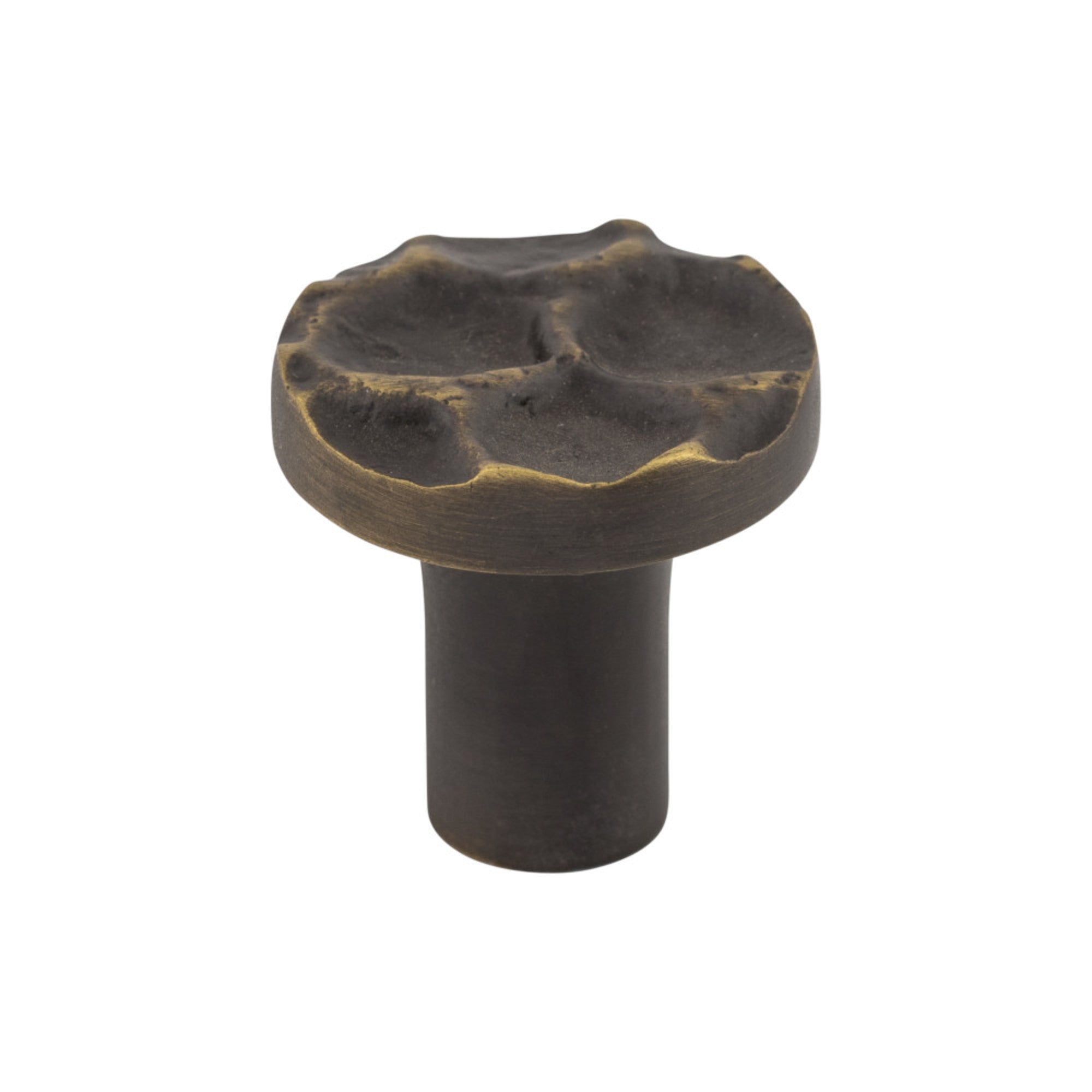 TOP KNOBS TK295BA Cobblestone 1 1/8″ Diameter Round Knob – Brass Antique