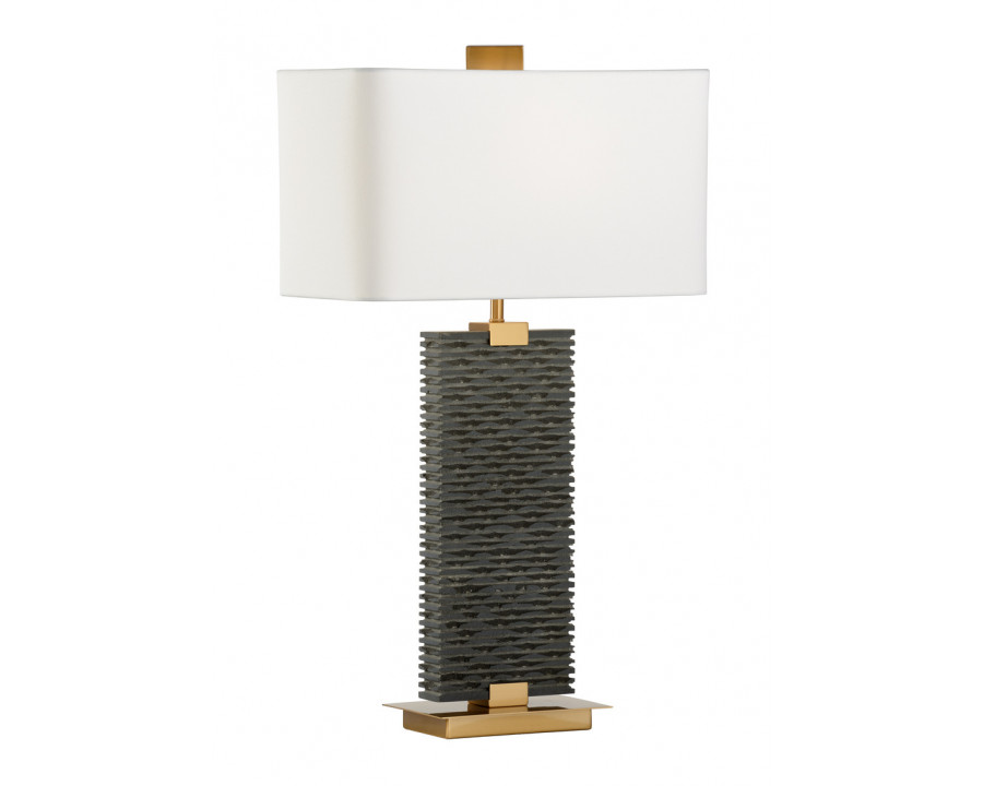 Wildwood – Stonehenge Lamp in Natural Black, Stone