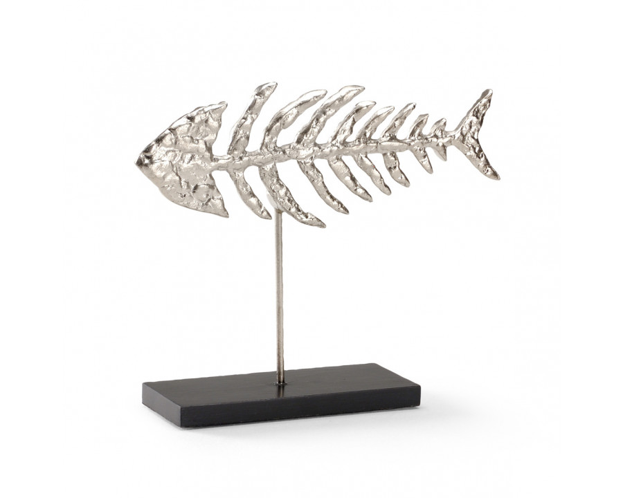 Wildwood – Fish Skeleton in Patinated, Aluminum