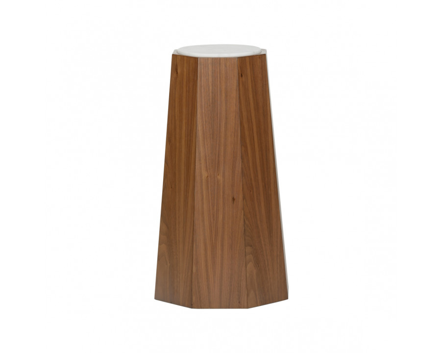 Wildwood – Laurence Accent Table in Walnut/Natural White, Wood