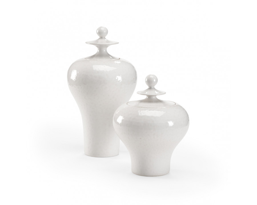 Wildwood – Ling Ling Vases (S2) in White Glaze, Porcelain