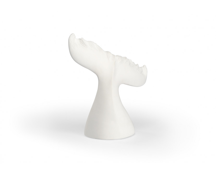 Wildwood – Moby Tail in White Plaster, Small