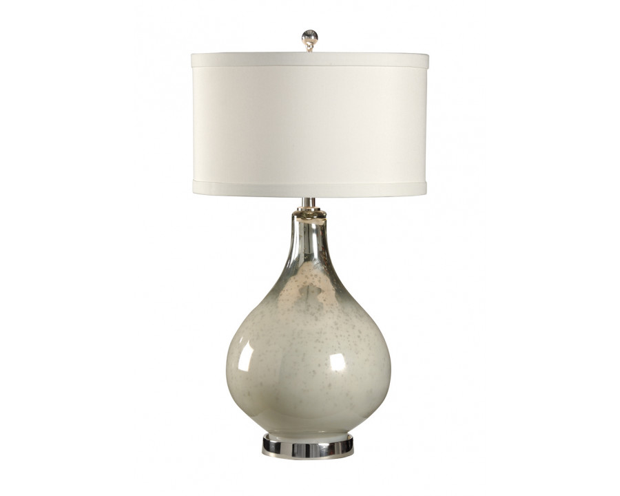 Wildwood - Milky Bottle Lamp in Gray, Glass