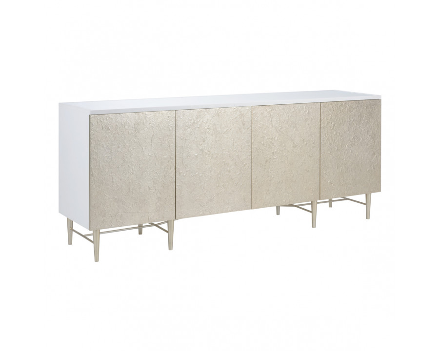 Wildwood – Piece De Resistance Sideboard in White/Gold Front/Gold, Wood