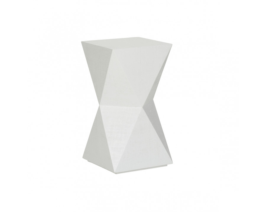 Wildwood – Stravos Spot Table in White, Wood