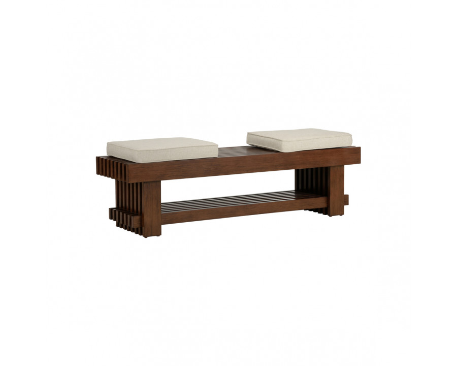 Wildwood – Maki Bench in Walnut/Natural, Beech