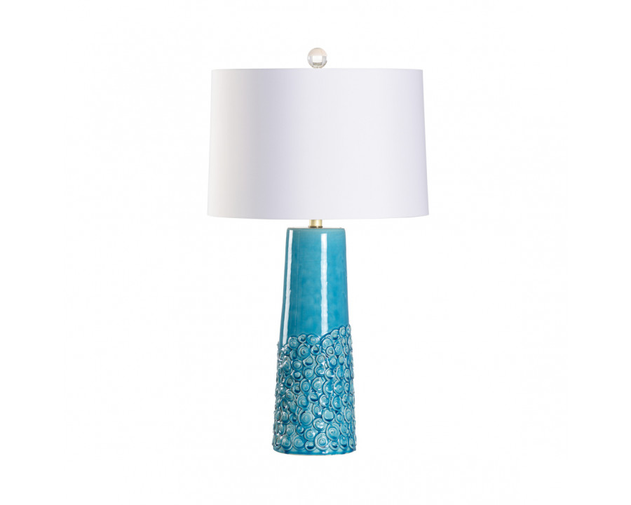 Wildwood – Hvar Lamp in Crackled Turquoise Glaze, Large