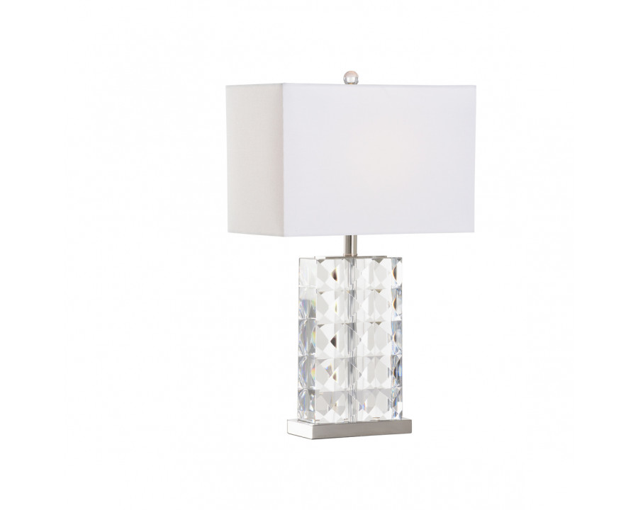 Wildwood – Josette Table Lamp in Clear/Polished Nickel, Crystal