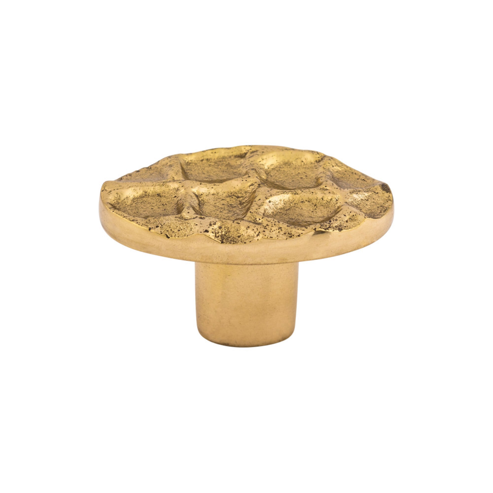 TOP KNOBS TK298BR Cobblestone 2″ Length Oval Knob – Polished Brass