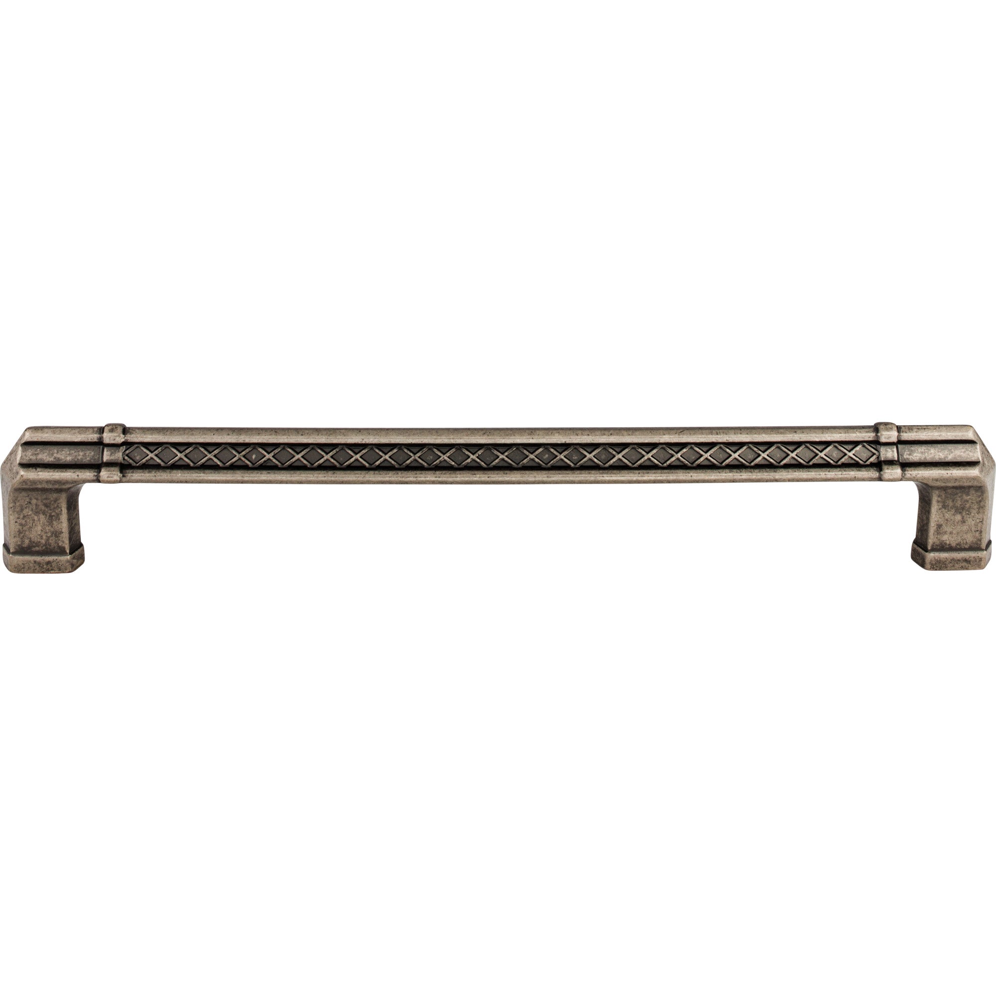 TOP KNOBS TK208PTA Tower Bridge 12″ Center to Center Appliance Pull – Pewter Antique