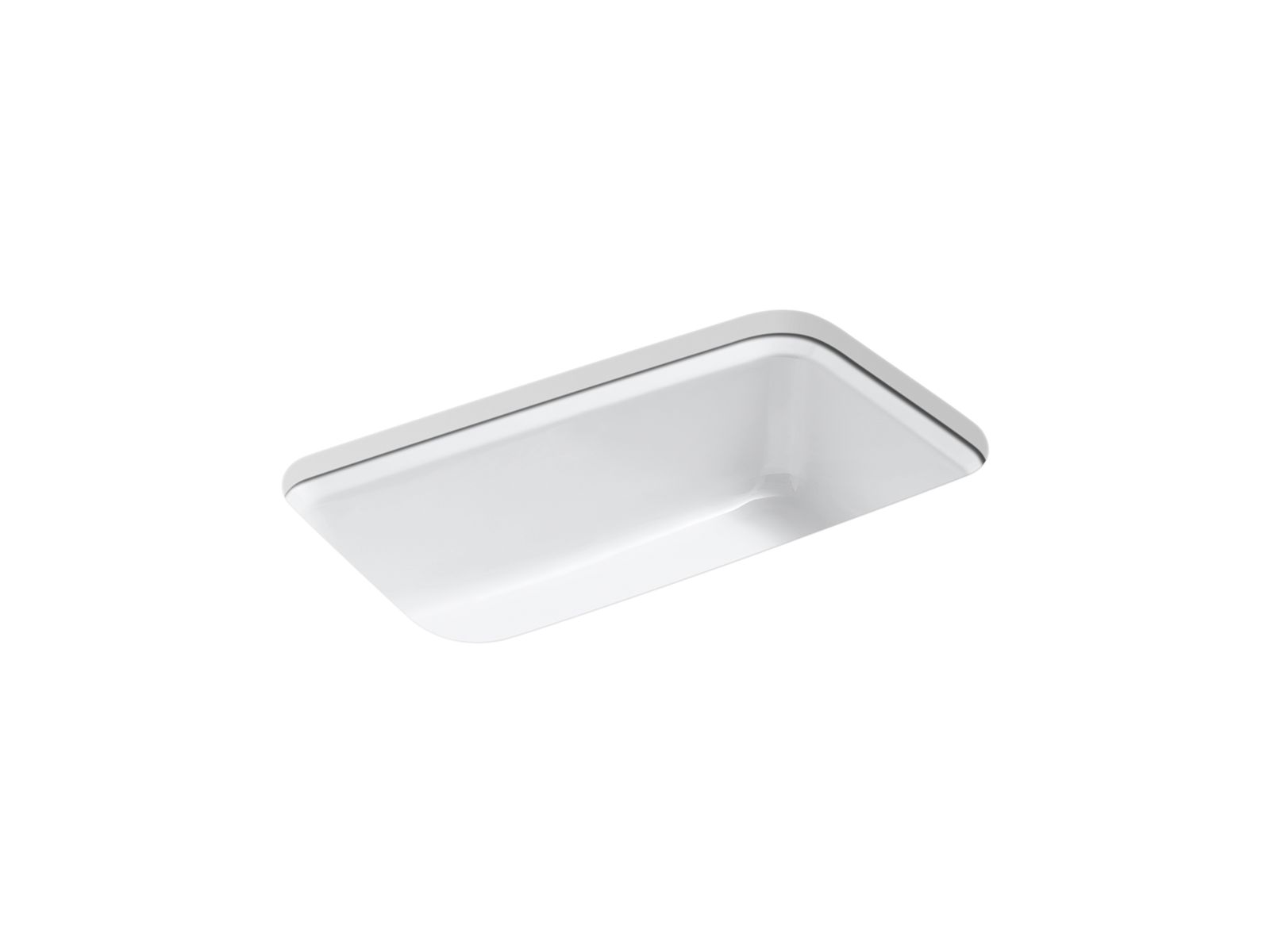 KOHLER K-5832-5U-0 Bakersfield 31″ Undermount Single-Bowl Kitchen Sink In White