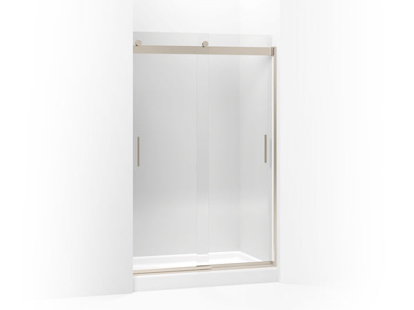 Levity® Sliding Shower Door, 74″ H X 43-5/8 – 47-5/8″ W, With 1/4″ Thick Crystal Clear Glass