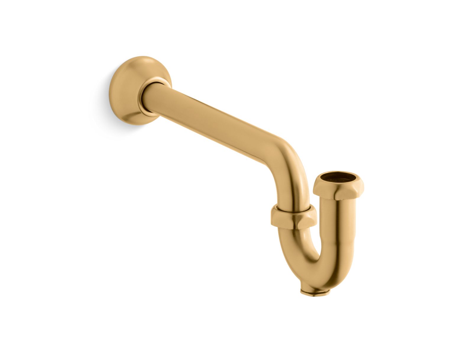 KOHLER K-9018-2MB Adjustable P-Trap With Long Tubing Outlet, 1-1/4″ X 1-1/4″ In Vibrant Brushed Moderne Brass