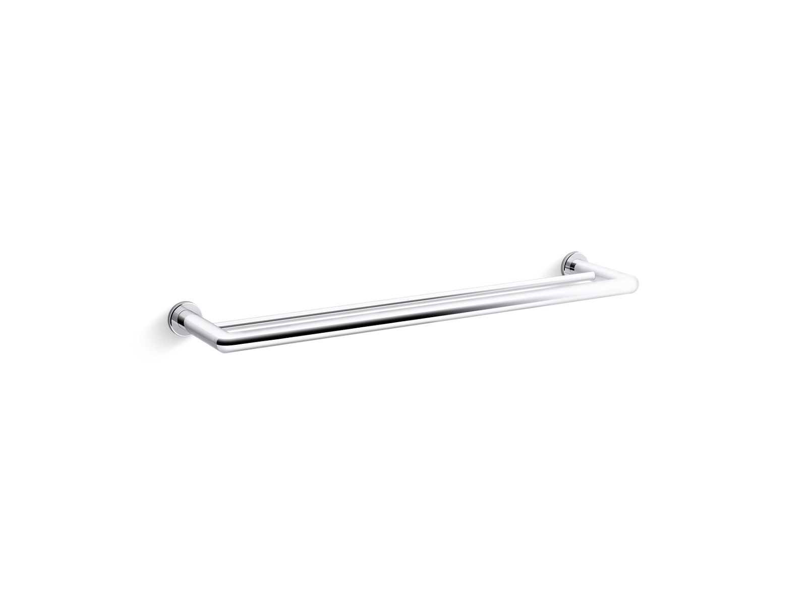 KOHLER K-97890-CP Kumin 24″ Double Towel Bar In Polished Chrome